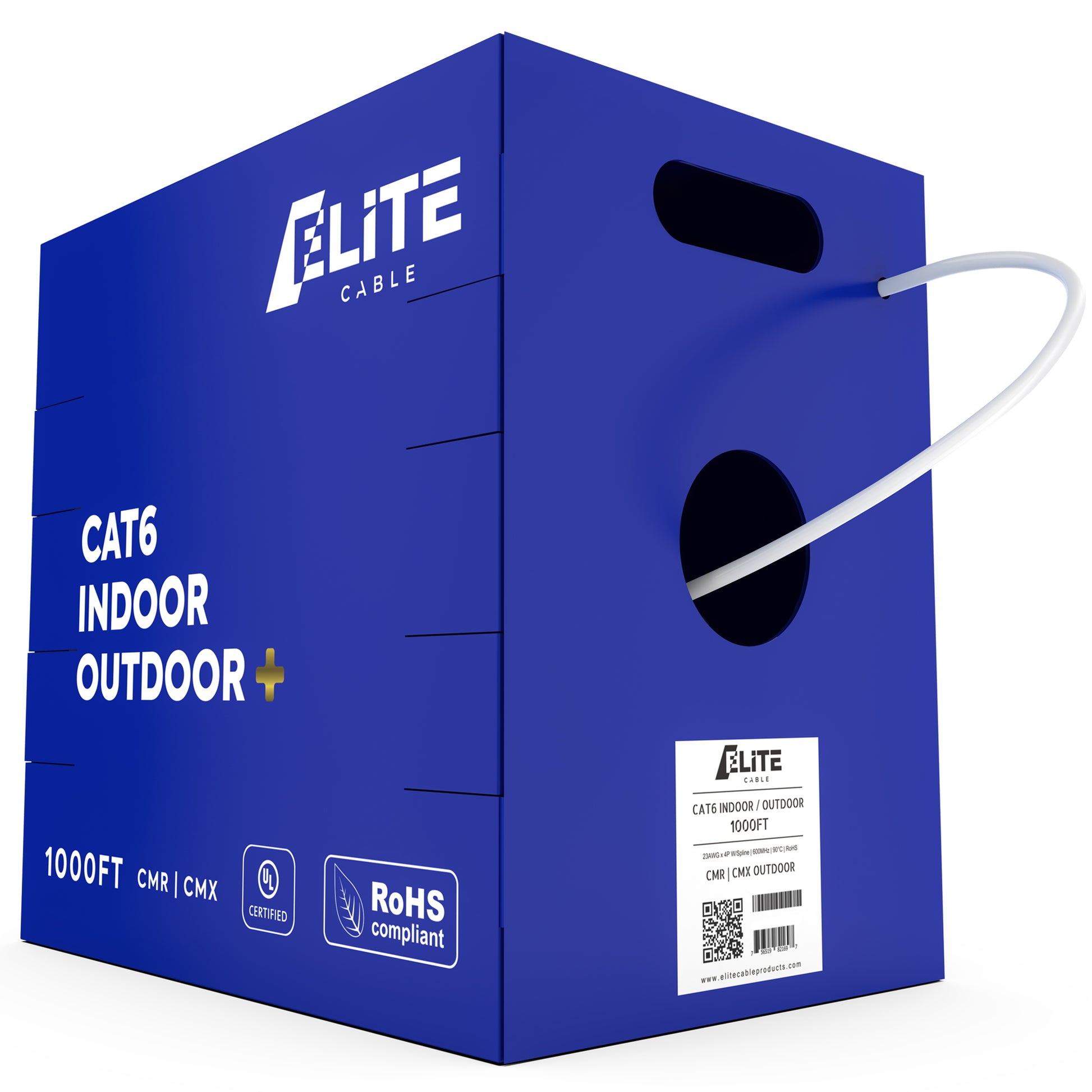 cat6 indoor outdoor white 1000ft