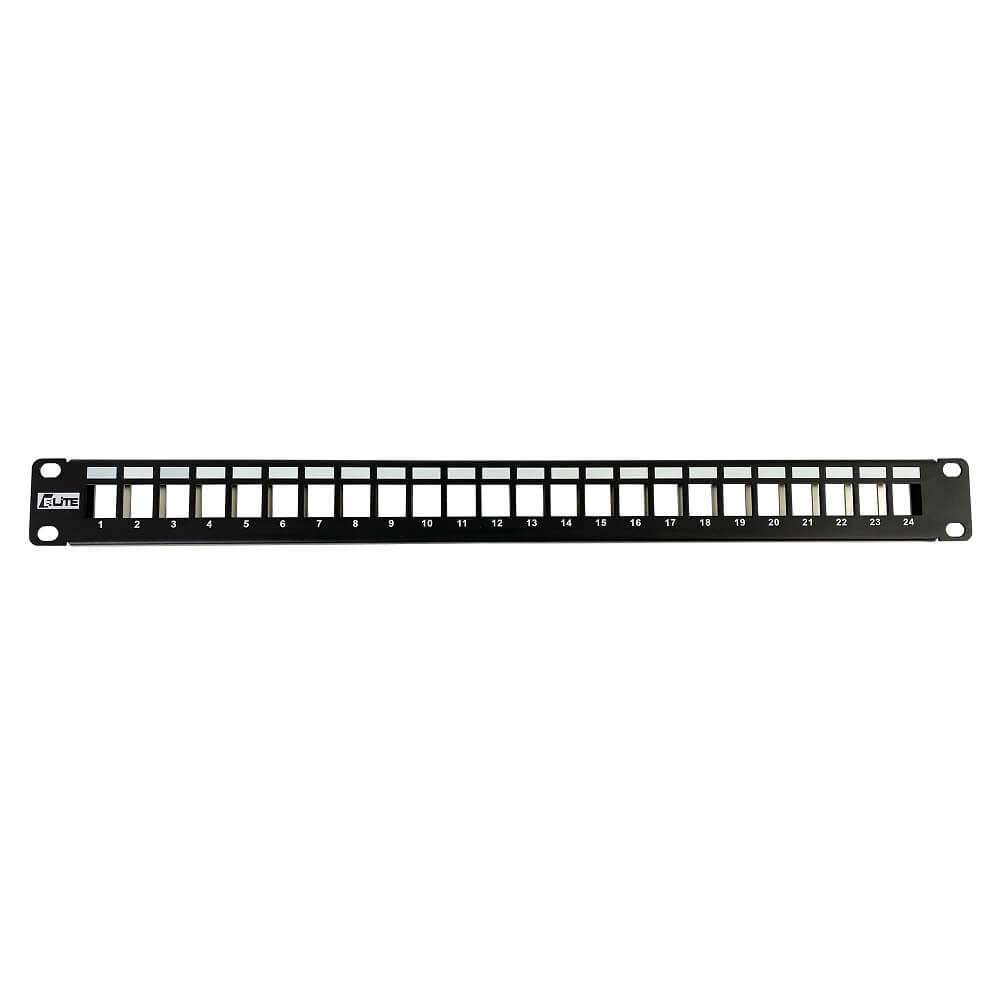 24 Port Patch Panel - Blank, 1U Heavy Metal Design