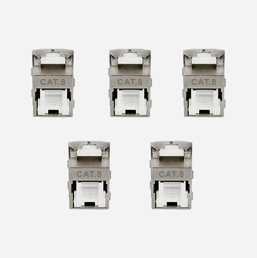 cat8 keystone jack 6 pack